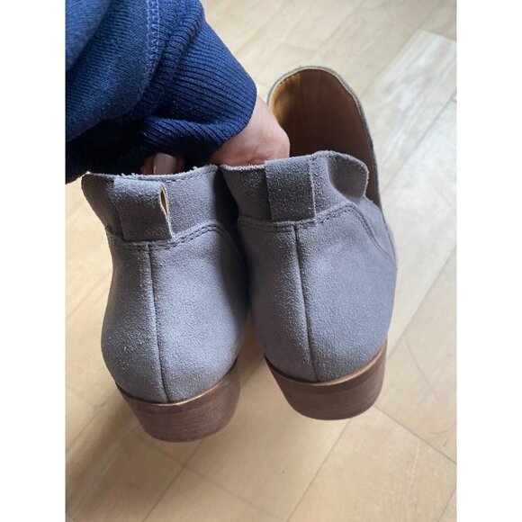 LUCKY Brand "Bebhina" waterproof Bootie Women Size 7 NEW block heel gray - Picture 6 of 8